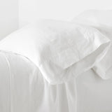 SHEET SET LUSH LINEN WHITE KING