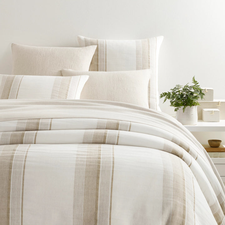 DUVET NAPA STRIPE LINEN NATURAL