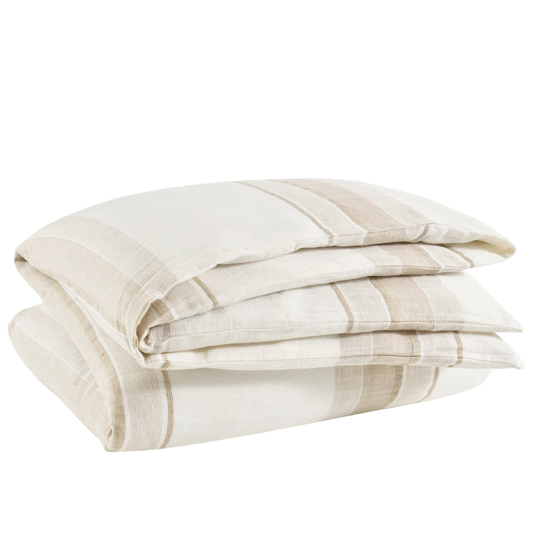 DUVET NAPA STRIPE LINEN NATURAL
