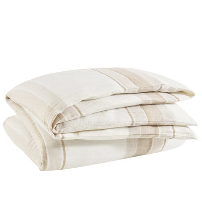 DUVET NAPA STRIPE LINEN NATURAL (Available in 2 Sizes)