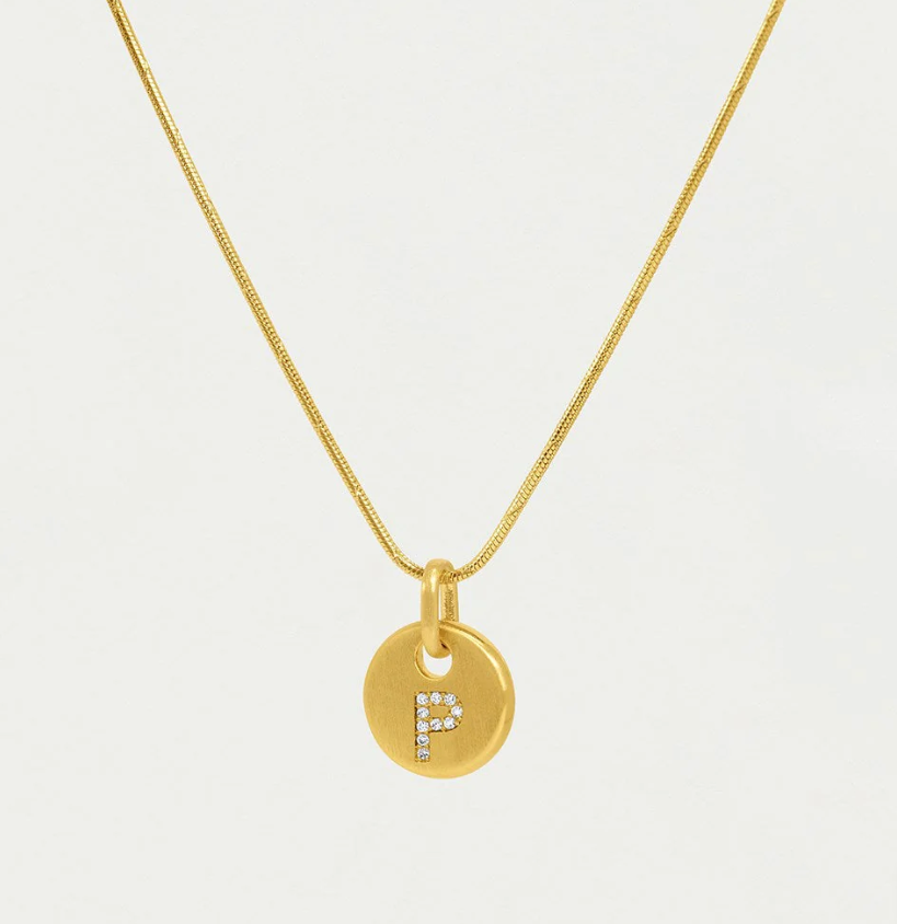 NECKLACE PAVE INITIAL PENDANT P #73482