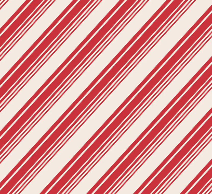 NAPKIN COCKTAIL PEPPERMINT STRIPE PK20 #77441