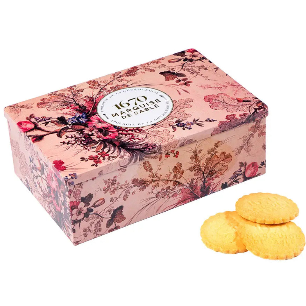 SHORTBREAD COOKIES PINK FLORAL TIN