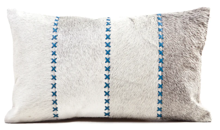 PILLOW CROSS STITCH HIDE 12X20"