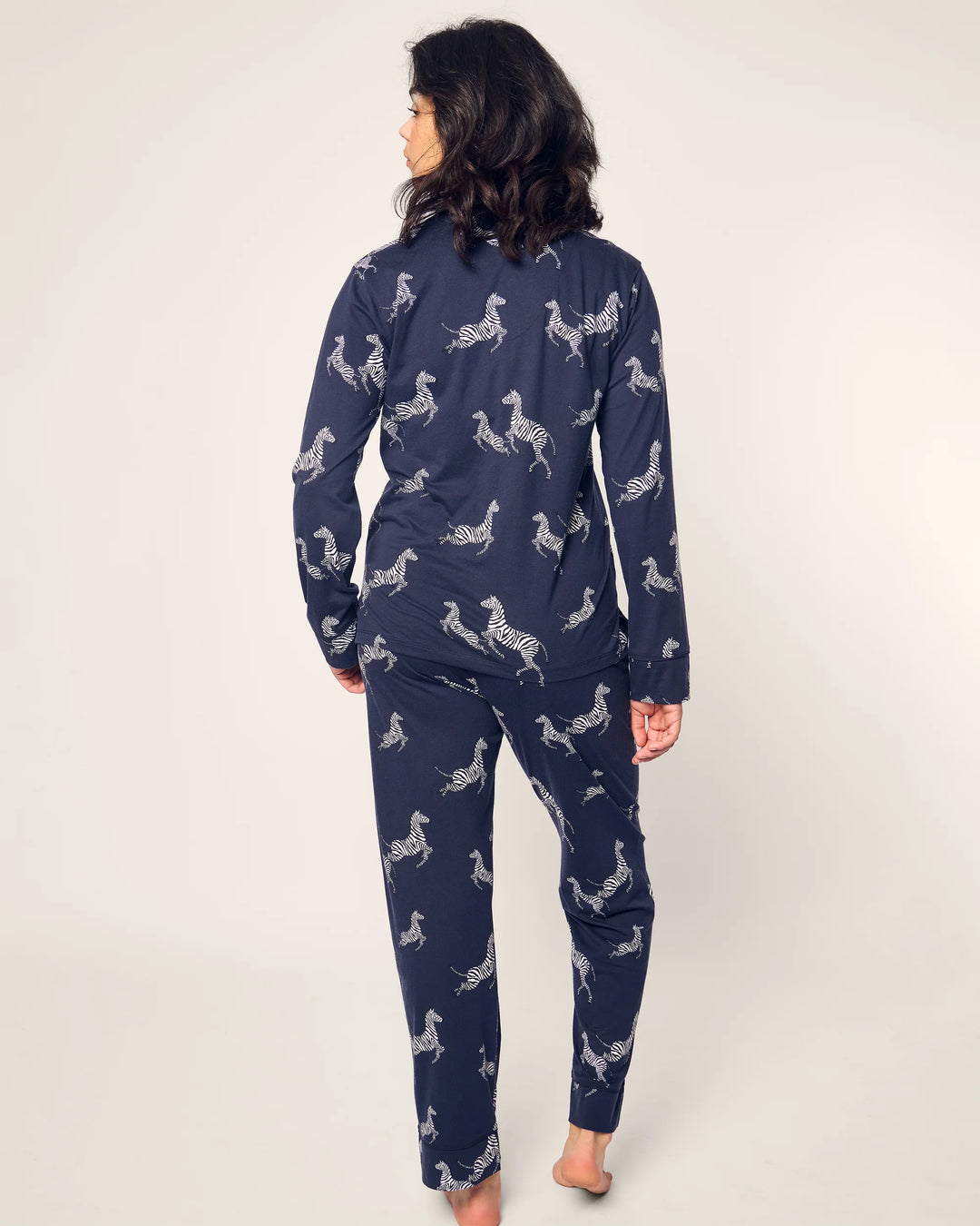PJ LONG SILK ZEBRE NAVY