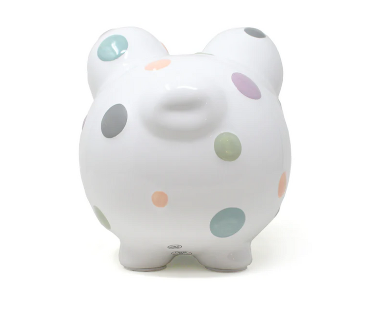 BANK PIGGY PASTEL DOTS #71873