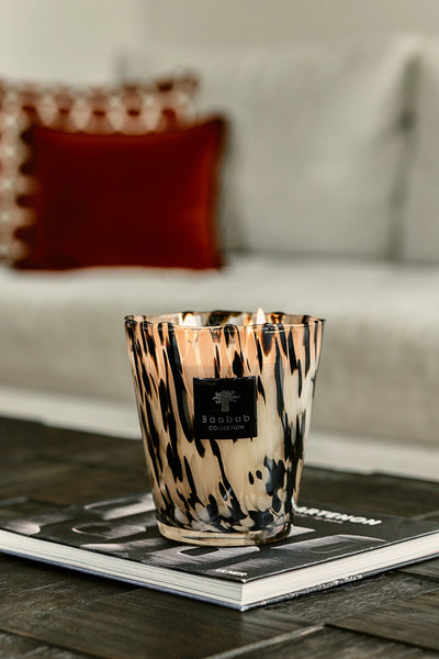 BAOBAB COLLECTION CANDLE PEARLS BLACK