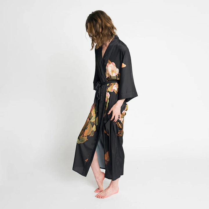 ROBE PEONY & BUTTERFLY LONG
