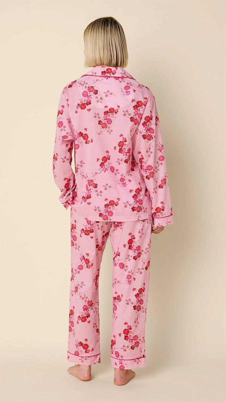 PAJAMA SORBET ROSES LONG SLEEVE VOILE PINK