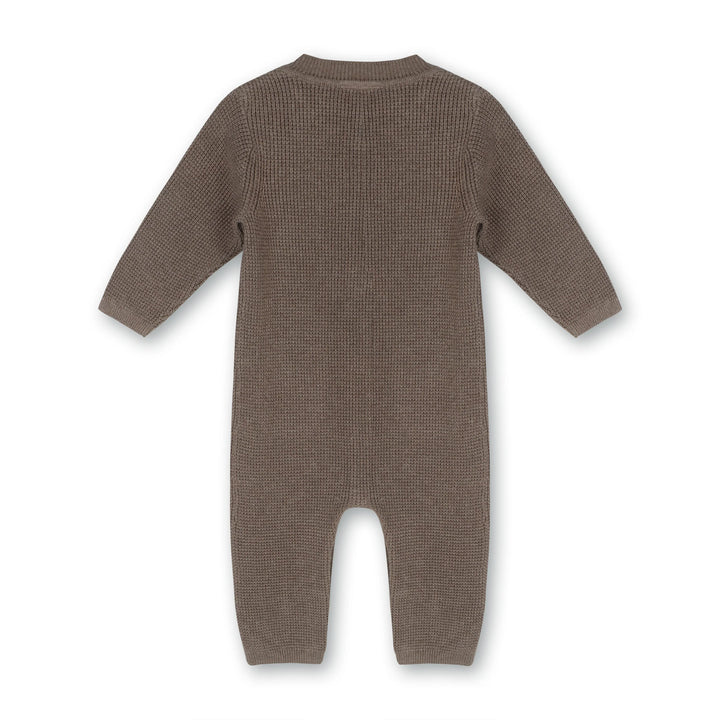 JUMPSUIT POCKET & BUTTON COCOA HEATHER