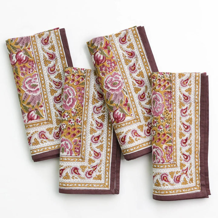 NAPKIN GARDEN PLUM & OCHRE