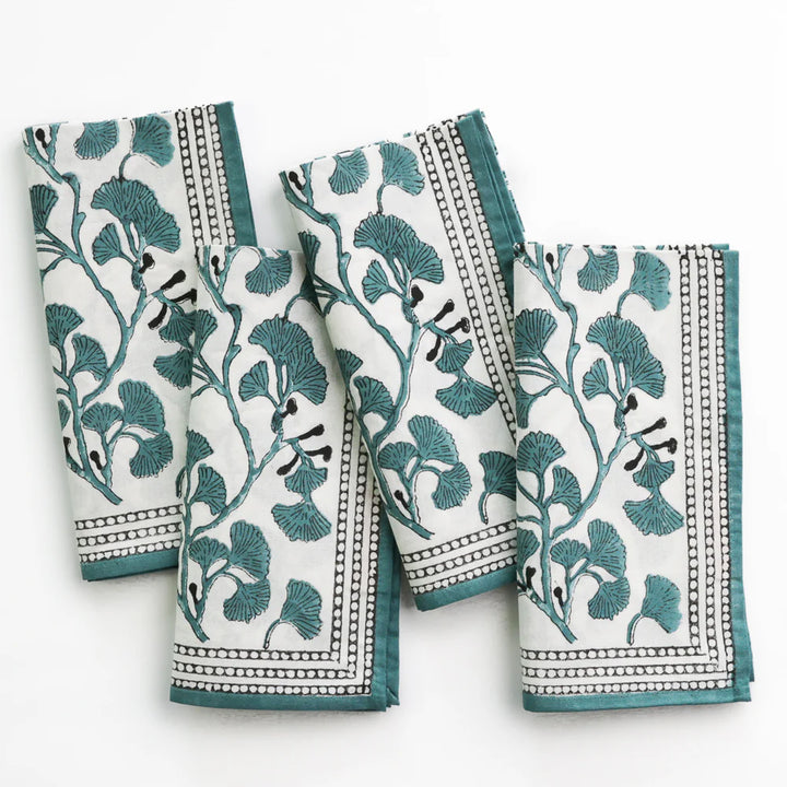 NAPKIN GINKGO TEAL