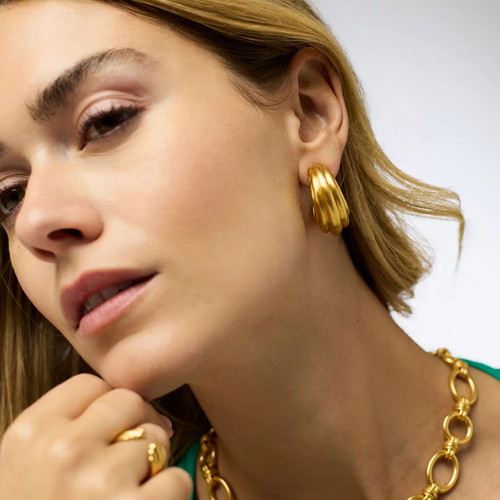 EARRING HOOP PORTOFINO GOLD