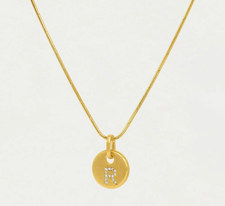 NECKLACE PAVE INITIAL PENDANT