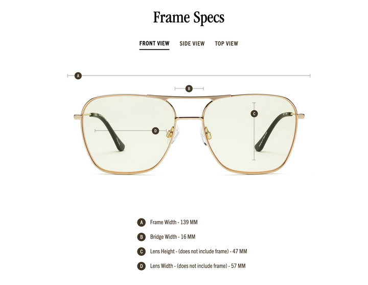 READERS HOOPER POLISHED GOLD GREEN