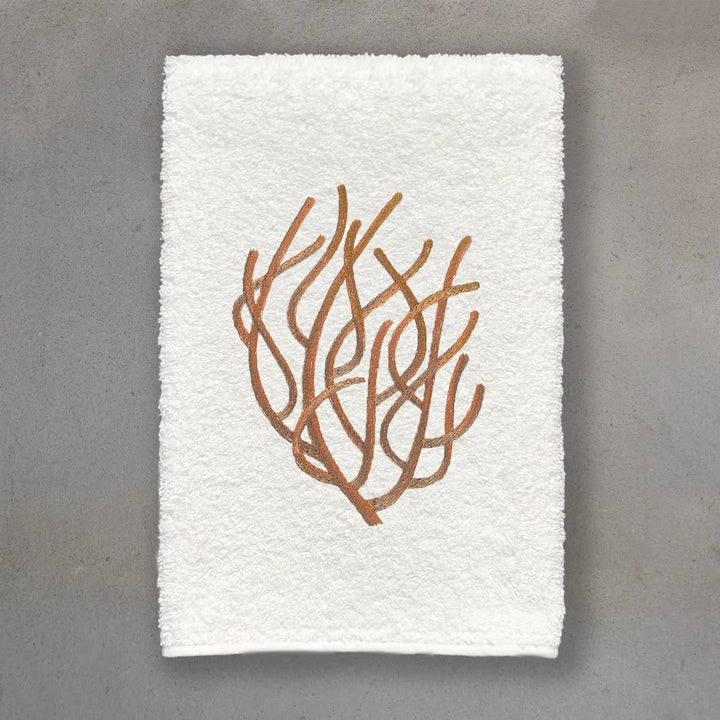 GUEST TOWEL TERRY CORAL IVORY