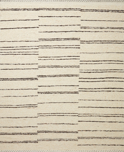 RUG WOVEN NATURAL/CHARCOAL