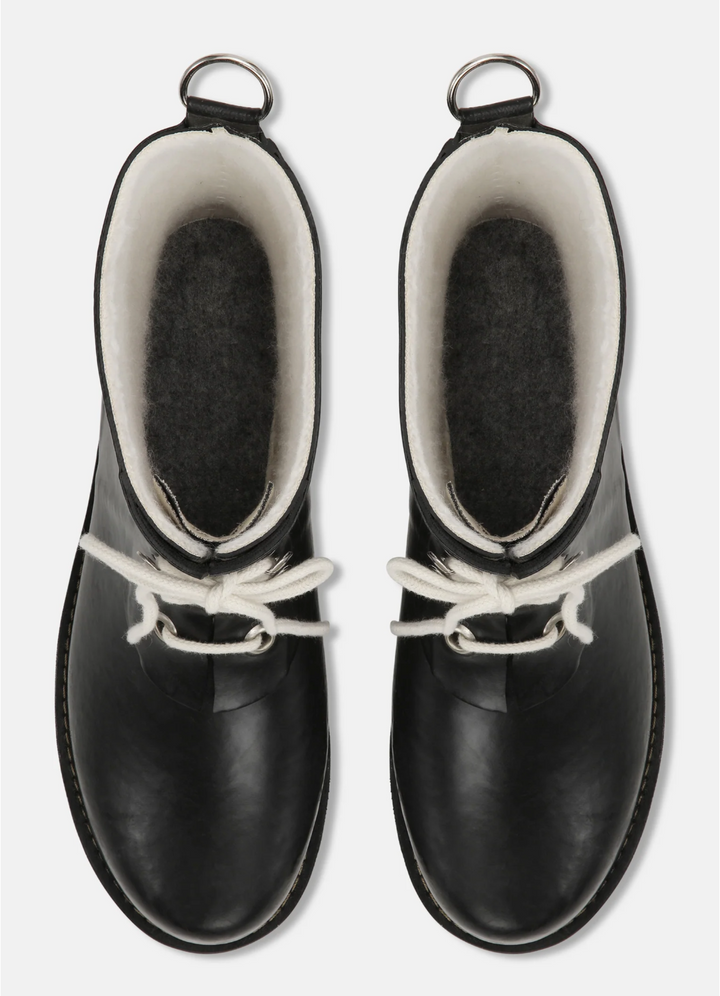 RUBBER BOOT ANKLE HIGH BLACK