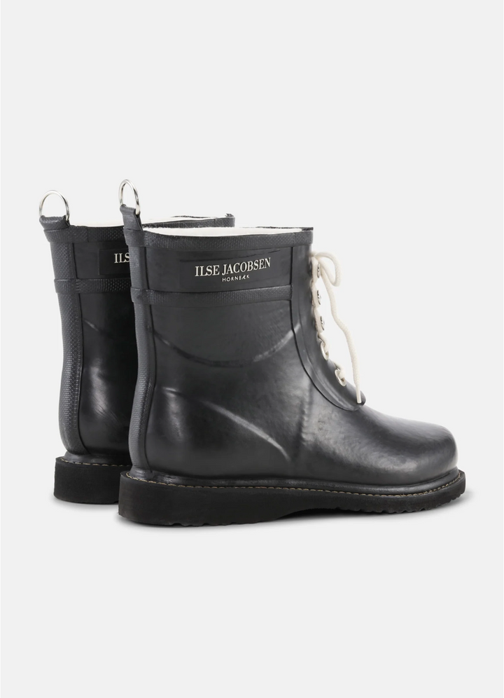 RUBBER BOOT ANKLE HIGH BLACK