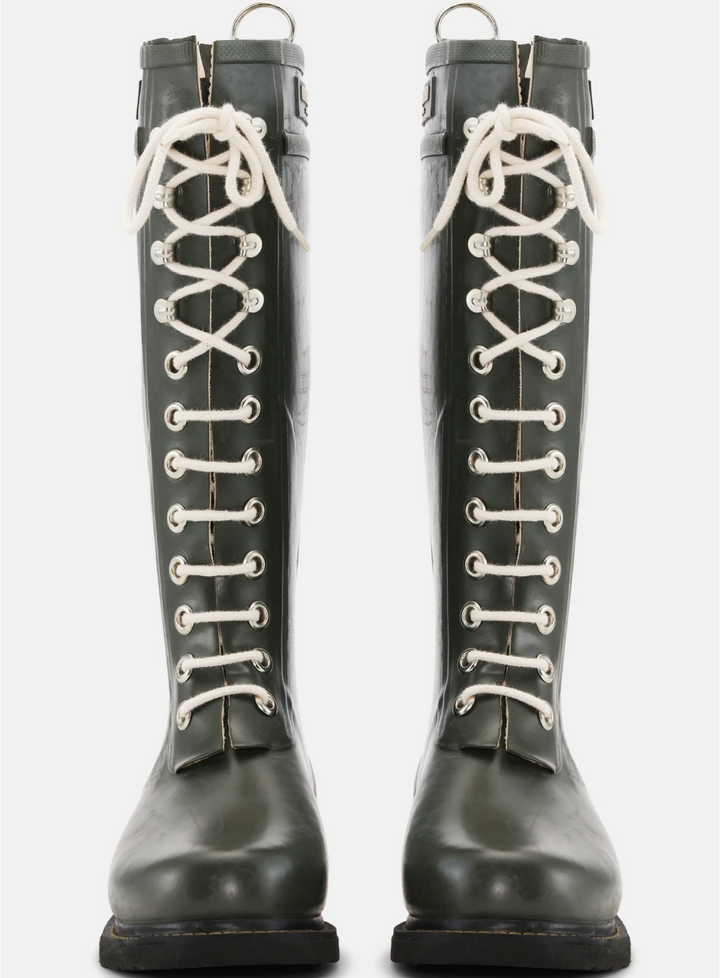 RUBBER BOOT KNEE HIGH ARMY