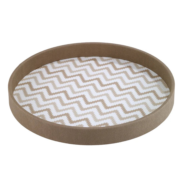 TRAY ZIGZAG ROUND