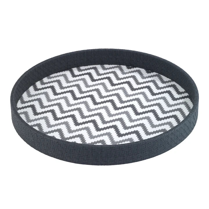 TRAY ZIGZAG ROUND