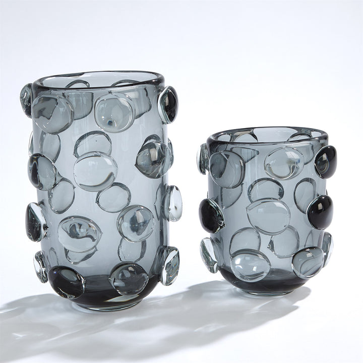 VASE BUBBLES GREY