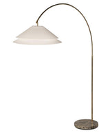 HALO DOUBLE 30" SHALLOW SHADE ARC FLOOR LAMP