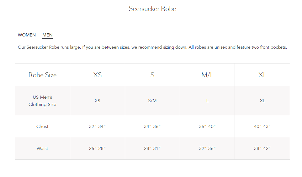 SEERSUCKER ROBE COLLECTION