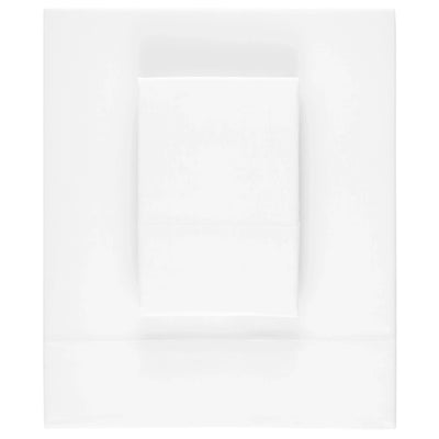 SHEET SET SILKEN SOLID WHITE (Available in 2 Sizes)