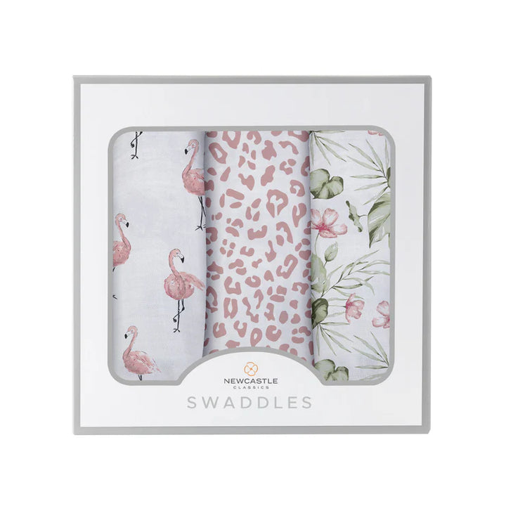 S/3 SWADDLE TROPICAL PARADISE
