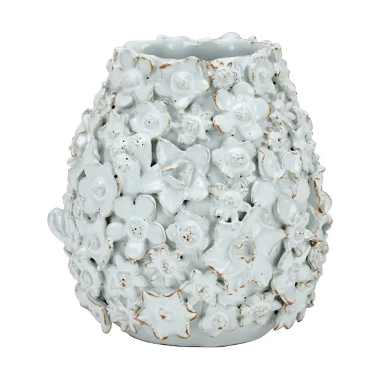 VASE BOUQUET WHITE HANDCRAFTED