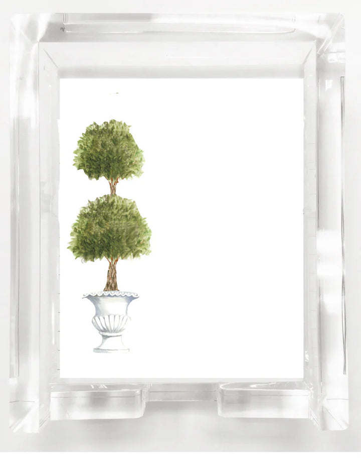 NOTEPAD TOPIARY WITH TRAY