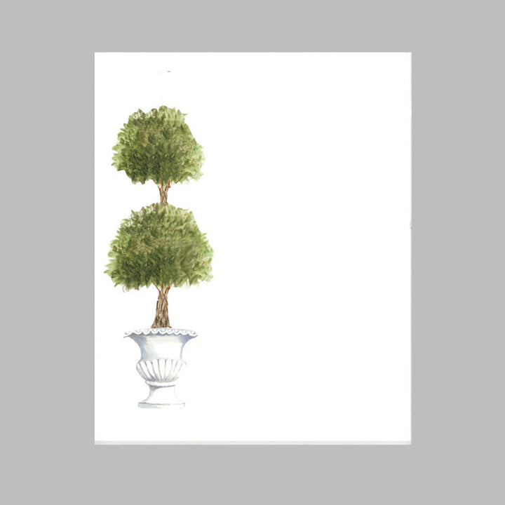 NOTEPAD TOPIARY WITH TRAY