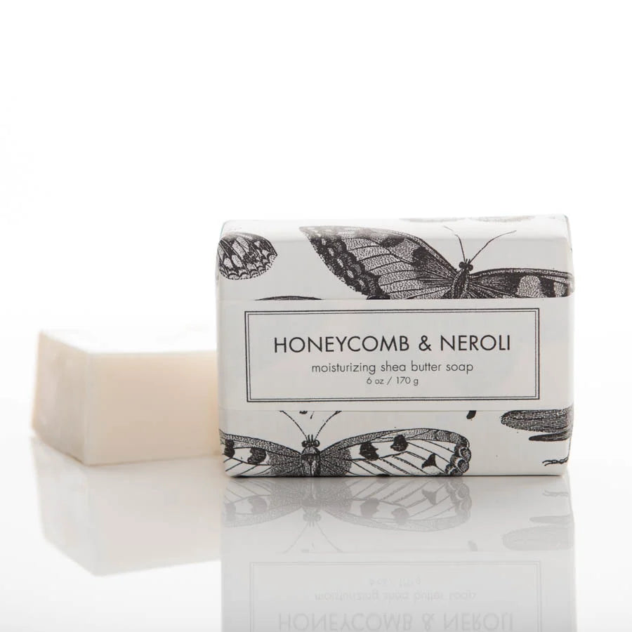 SHEA BUTTER BAR SOAP (HONEYCOMB & NEROLI)