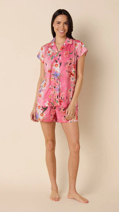 PAJAMA SHORT SPRING FLING VOILE PINK