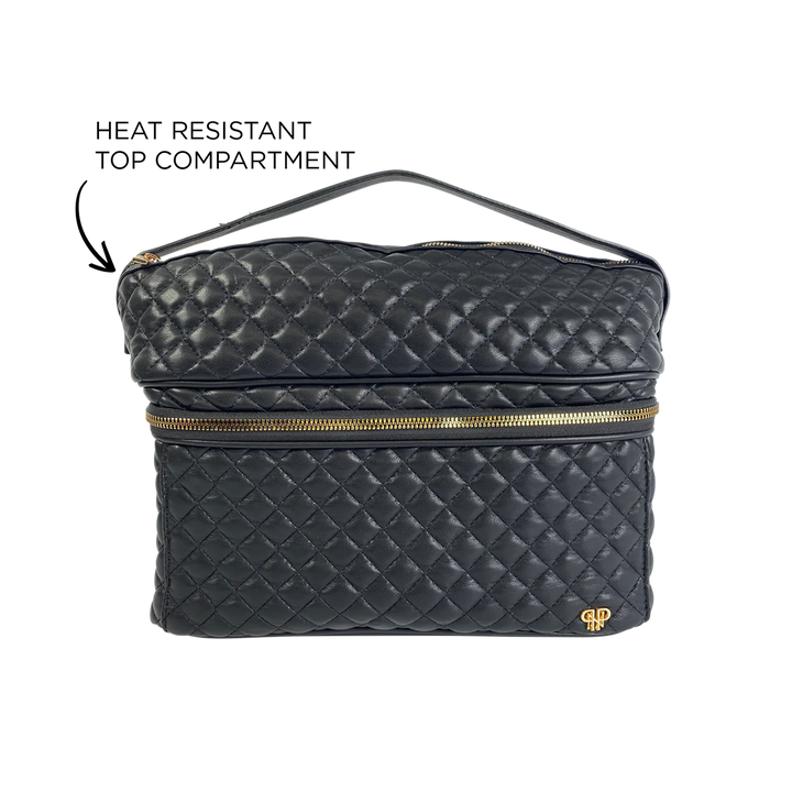 TRAVEL BAG QUILTED BLACK