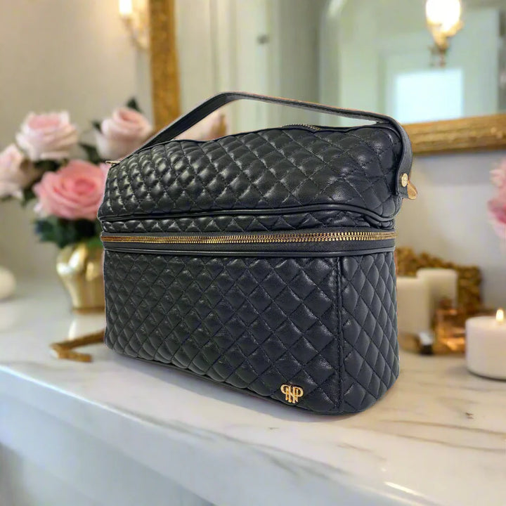 TRAVEL BAG QUILTED BLACK