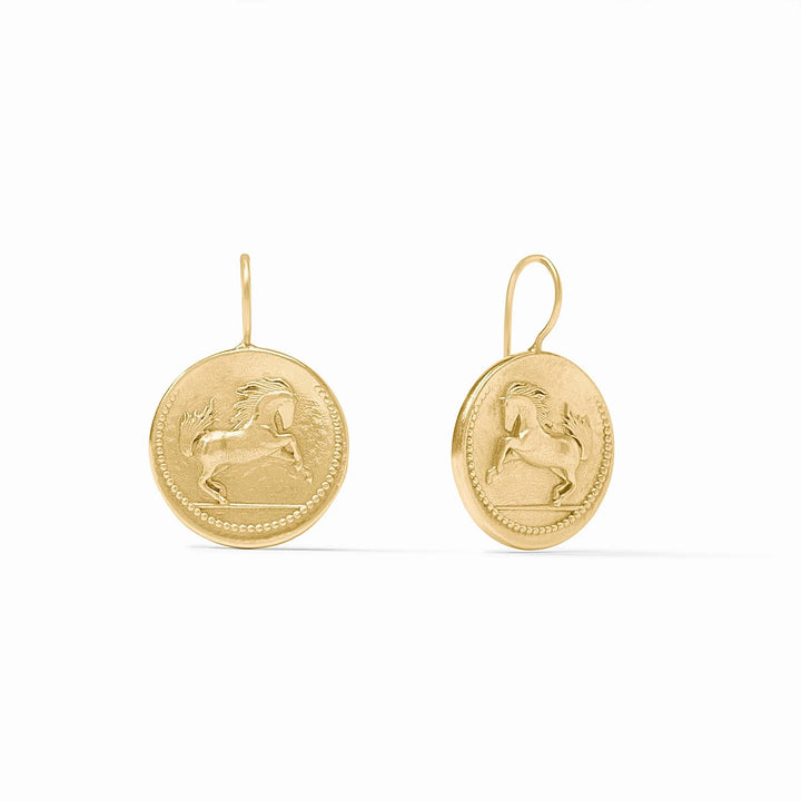 EARRING SARATOGA HORSE GOLD