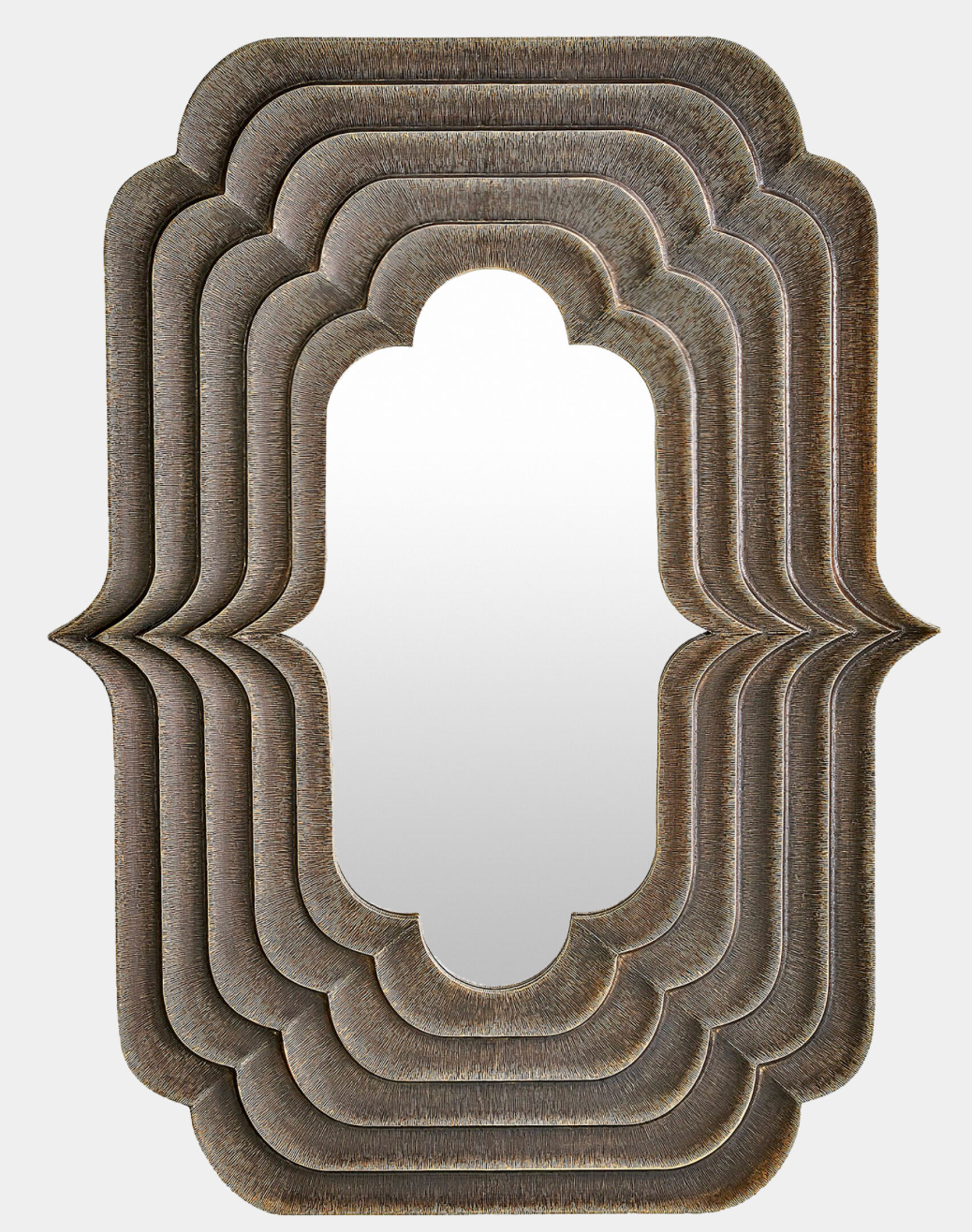 MIRROR BRASS ART DECO DESIGN 30x40H