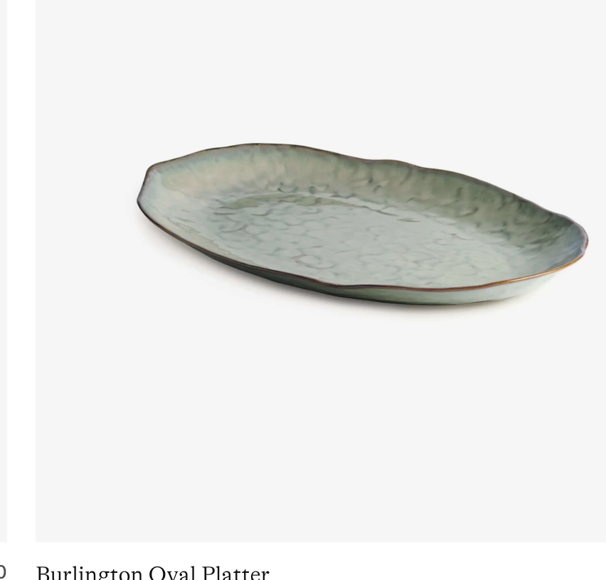 PLATTER OVAL BURLINGTON MOSS