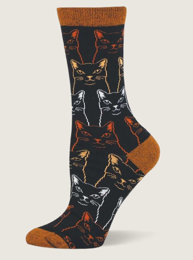 SOCKS SKETCHY CATS BLACK