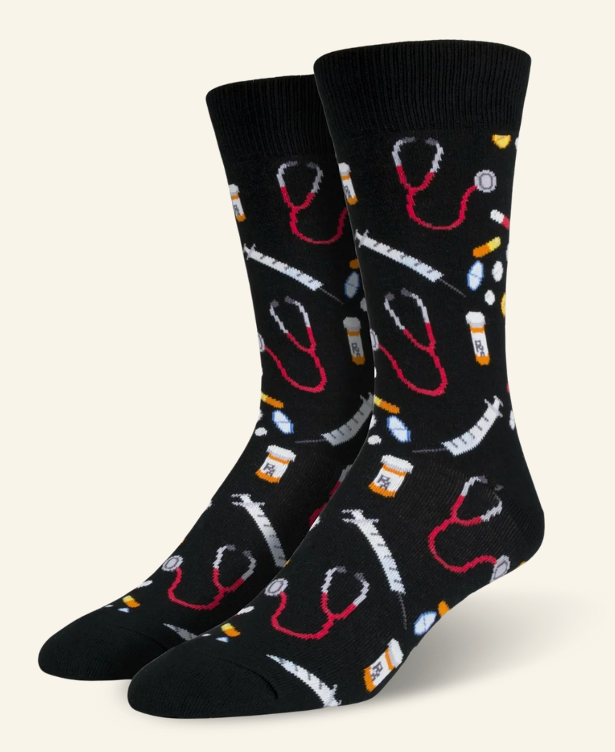 SOCKS MEDS BLACK