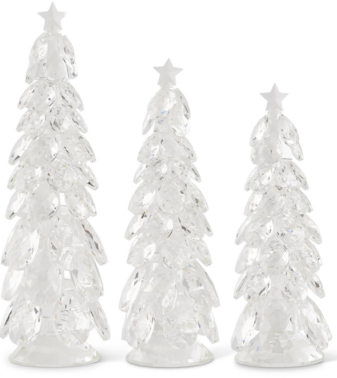 XMAS TREE CRYSTAL TEARDROP W/ STAR