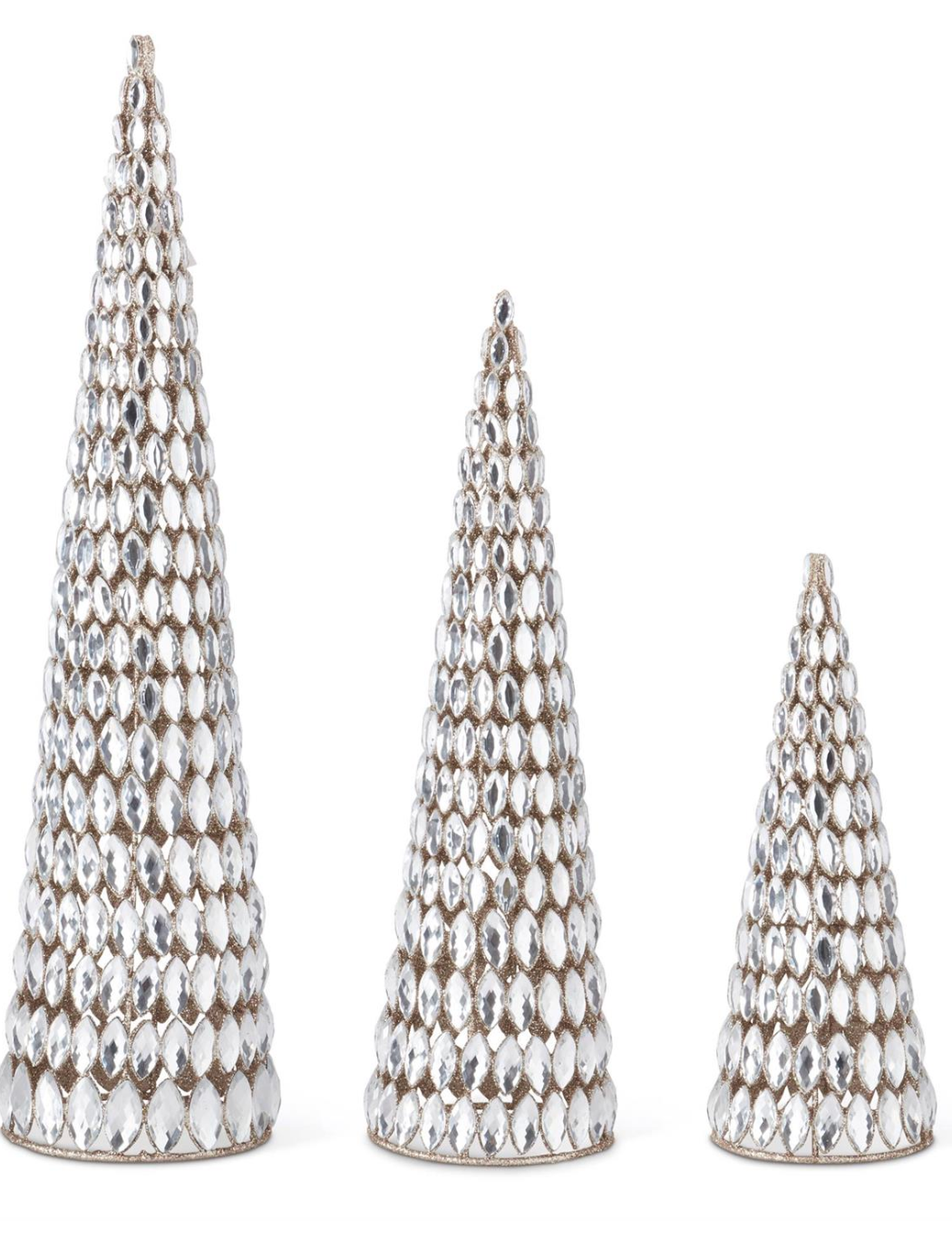 TREE CRYSTAL RHINESTONE CONE
