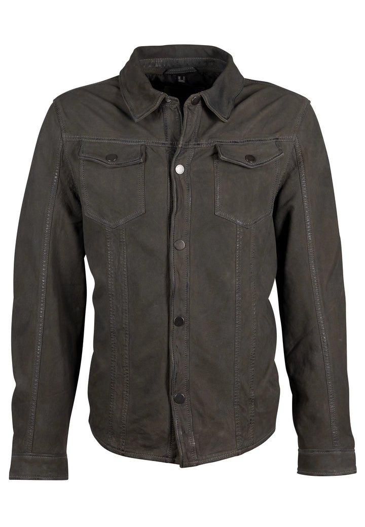 JACKET MEN'S LEATHER SEDRO UF KHAKI