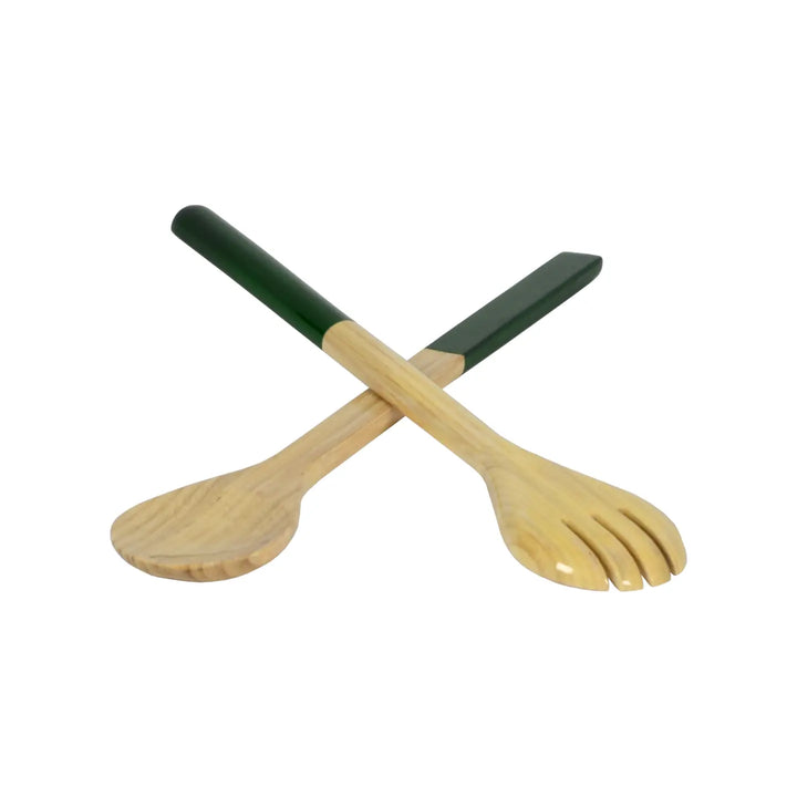 SERVER SET BAMBOO DARK GREEN