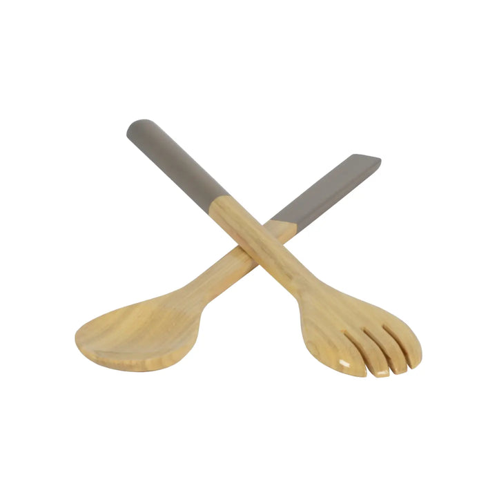 SERVER SET BAMBOO NATURE GREY