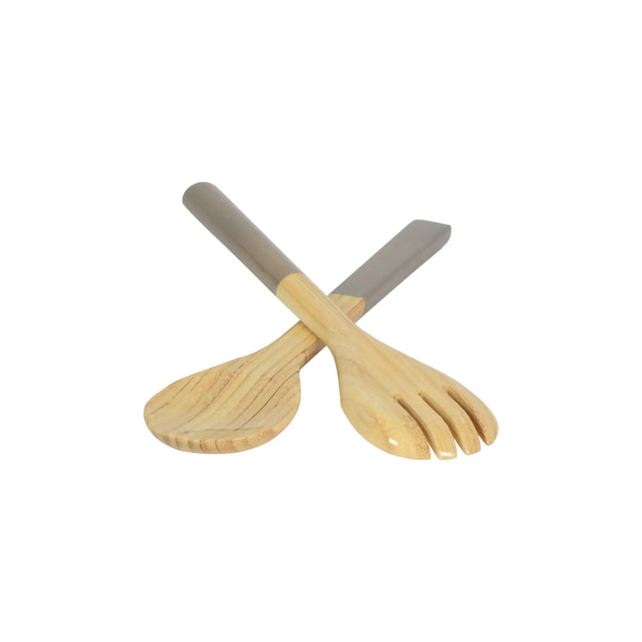 SERVER SET BAMBOO NATURE GREY