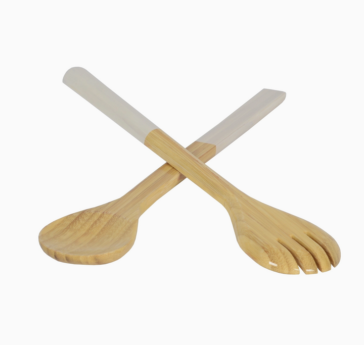 SERVER SET BAMBOO WHITE
